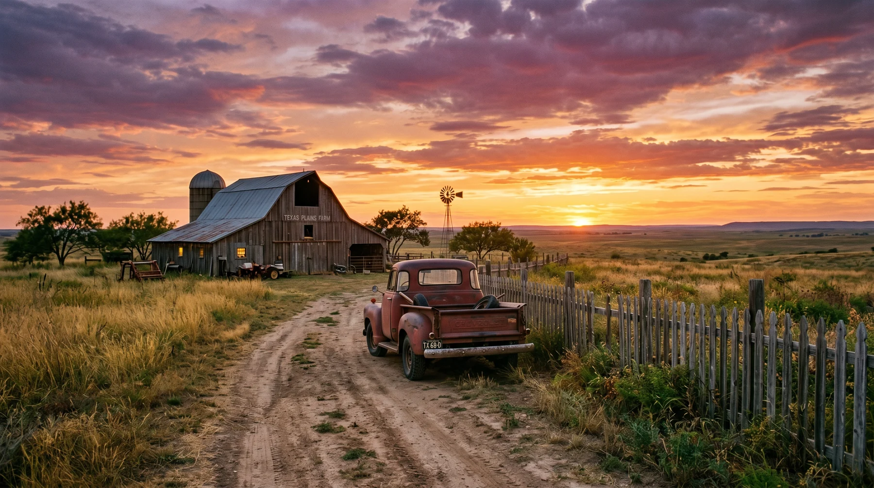 Wide country landscape
